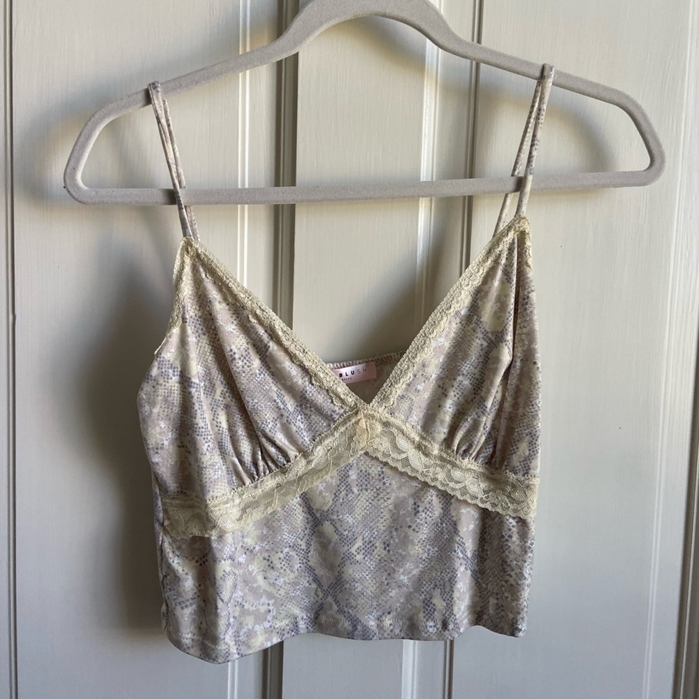 Lacey Patterned Crop Top